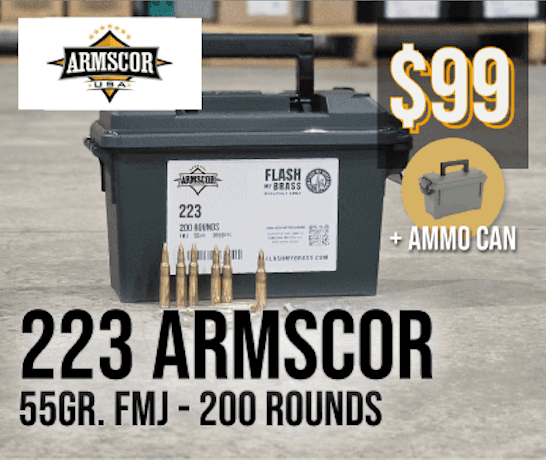 223 Armscor 55gr FMJ with ammo can