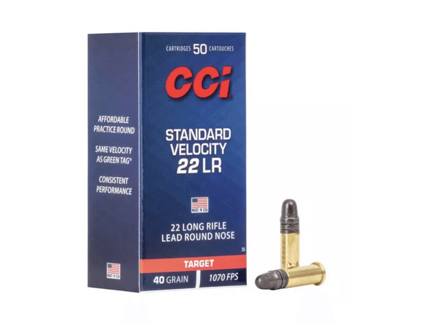 CCI Standard Velocity 22 LR ammunition