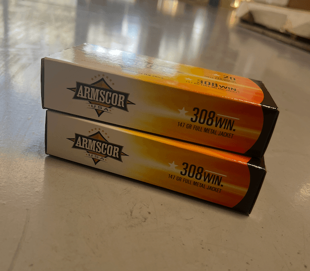 308 Win Armscor FMJ ammunition