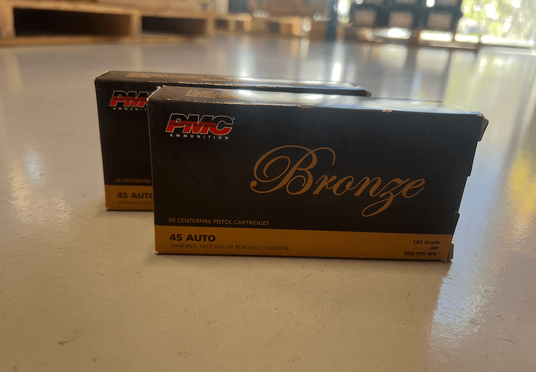 45 ACP PMC Bronze ammunition