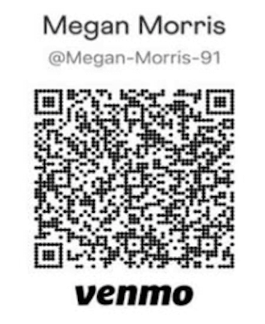 Venmo QR code for Megan Morris