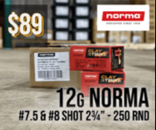 12 gauge Norma 250 shells