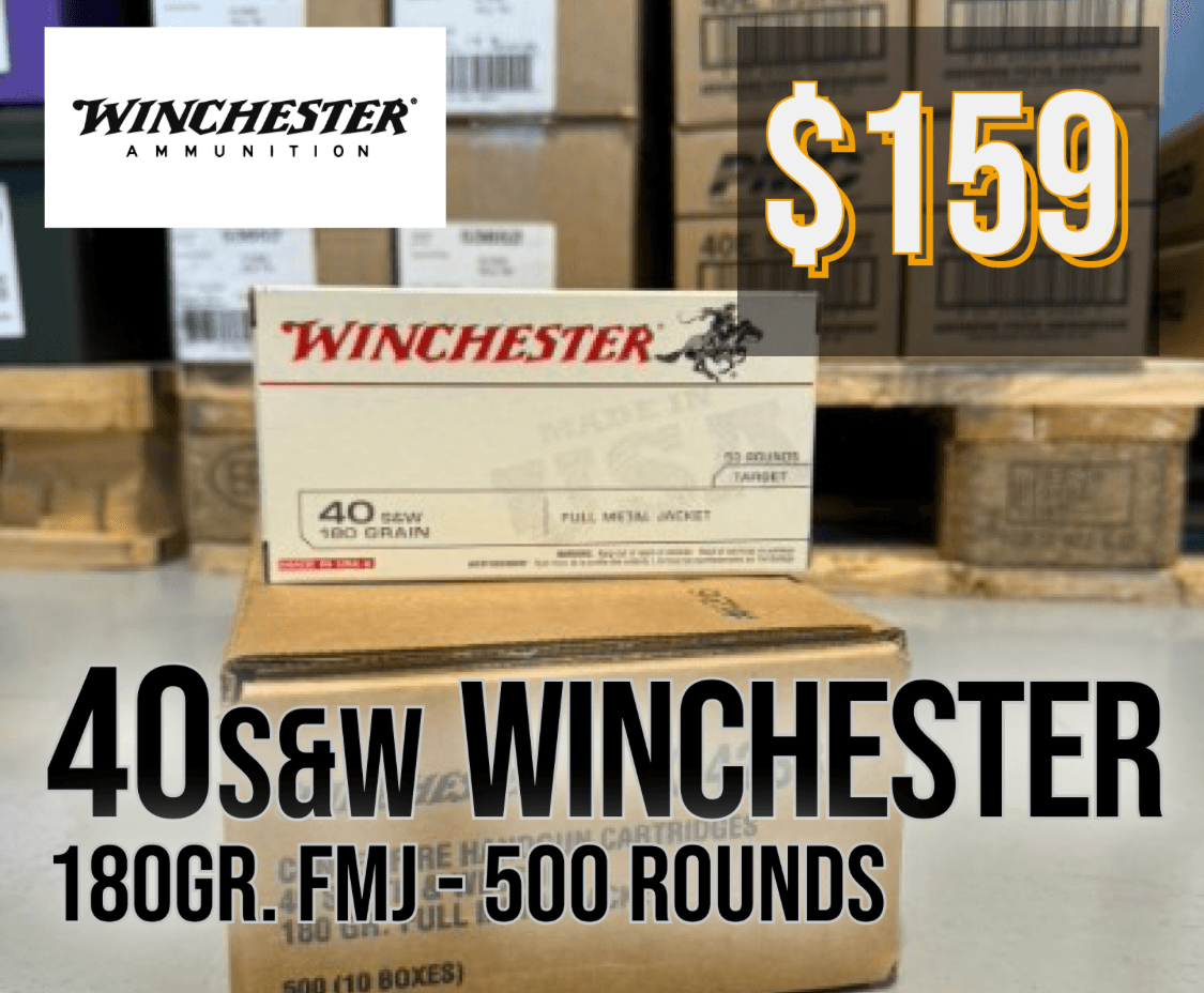 40 S&W Winchester 180gr FMJ 500 rounds