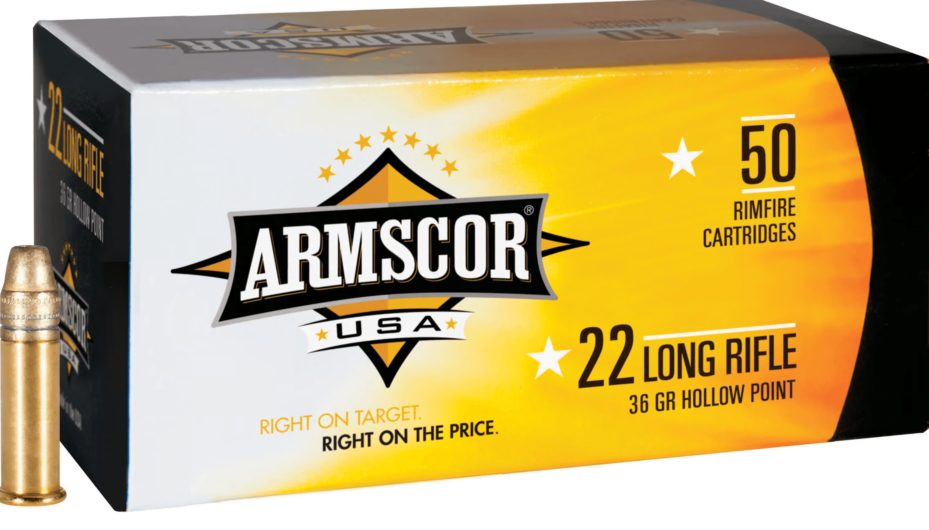 Armscor 22 Long Rifle hollow point ammunition box