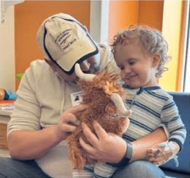 Callen Morris with a loved one